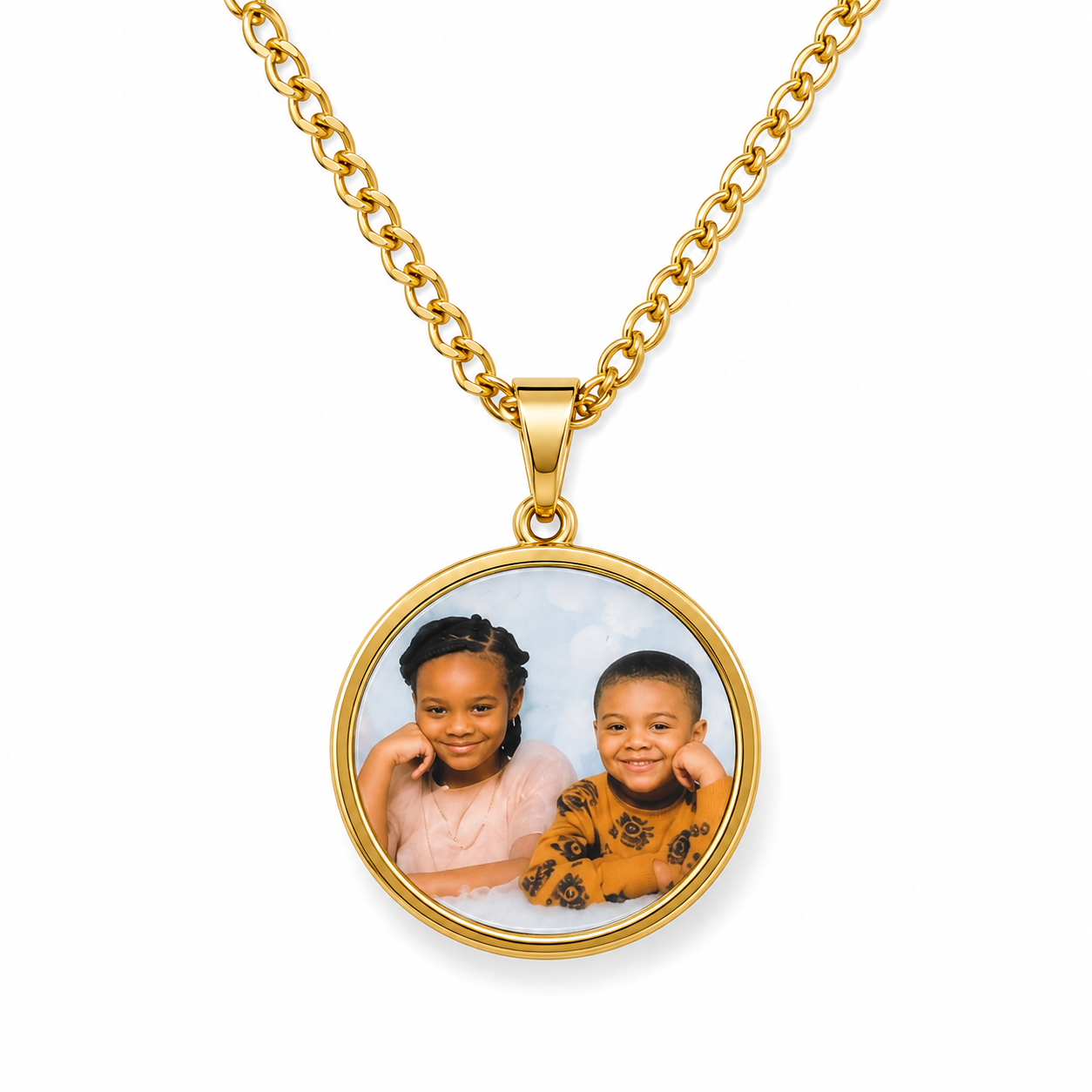Circle Photo Pendant